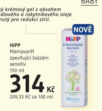 Zpevňující tělový balzám Straffender HiPP Mamasanft