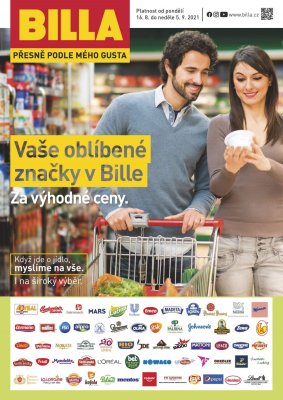 akční leták BILLA 16.8.2021-5.9.2021