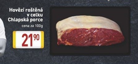 Hovězí roštěná Kostelecké uzeniny