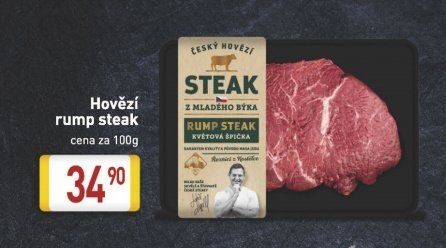 Hovězí steak Rump Kostelecké uzeniny