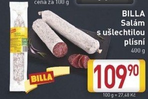 Salám s ušlechtilou plísní Billa