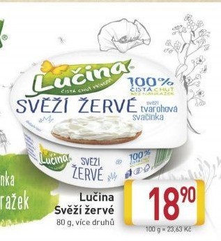 Svěží žervé Lučina