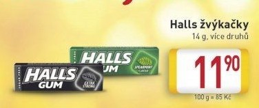 Žvýkačky Gum Halls