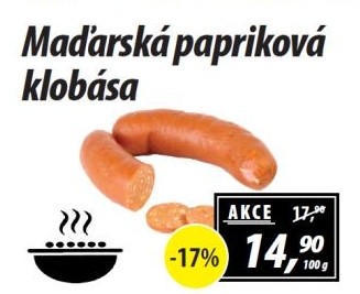 Maďarská papriková klobása