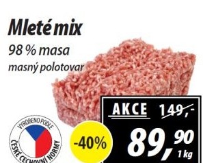 Mleté maso mix