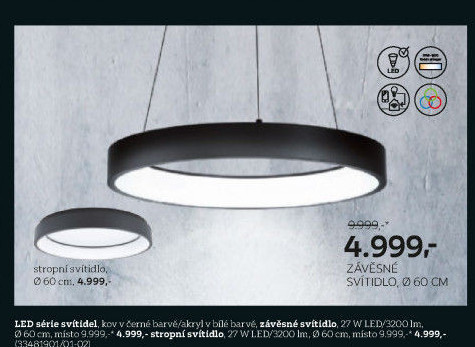 ZÁVĚSNÉ LED SVÍTIDLO