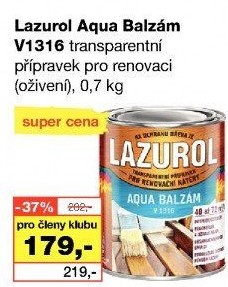 Balzám na dřevo Aqua Lazurol