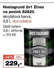 Barva na pozink 2v1 Zinex Hostagrund