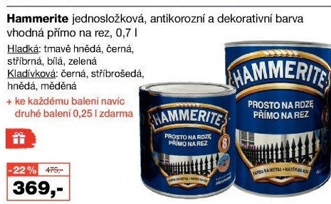 Barva přímo na rez Hammerite