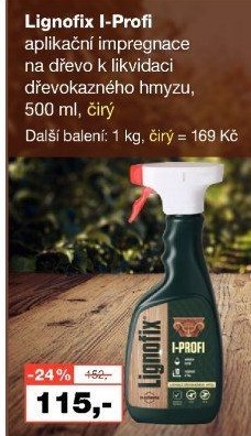 Impregnace k likvidací dřevokazného hmyzu Lignofix I-Profi Stachema