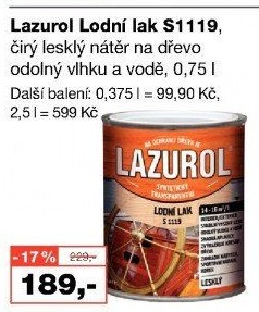 Lodní lak Lazurol