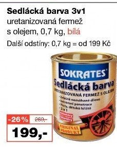 Sedlácká barva na dřevo Sokrates