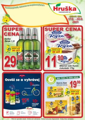 akční leták Hruška 17.8.2021-23.8.2021