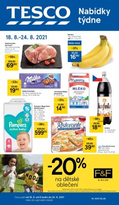 akční leták Tesco 18.8.2021-24.8.2021