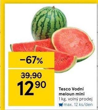 Meloun vodní Baby Tesco