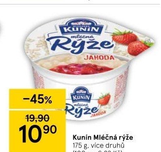 Mléčná rýže Kunín