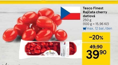 Rajčata cherry Tesco Finest