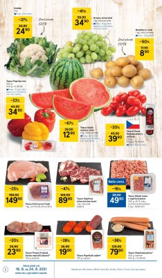 akční leták Tesco 18.8.2021-24.8.2021