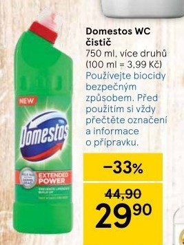 Čistič WC gelový Domestos