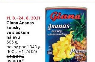 Kompot ananas Giana