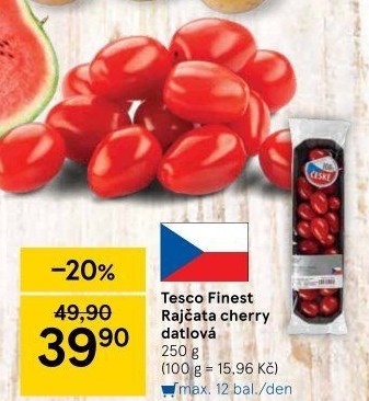 Rajčata cherry Tesco Finest