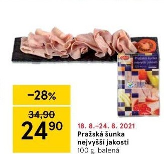 Šunka pražská nejvyšší jakosti LE&amp