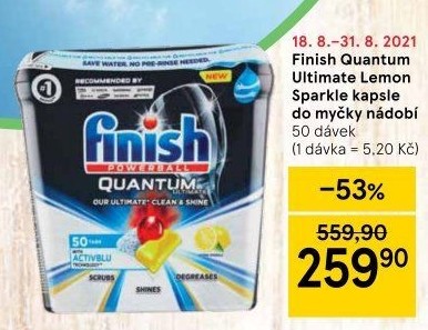 Tablety do myčky Quantum Finish