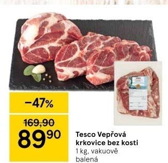 Vepřová krkovice bez kosti Tesco