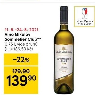Vína Sommelier Club Mikulov