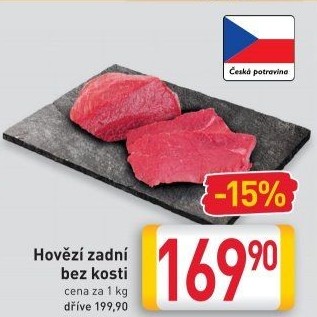 Hovězí zadní bez kosti