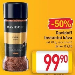 Instantní kávy Davidoff