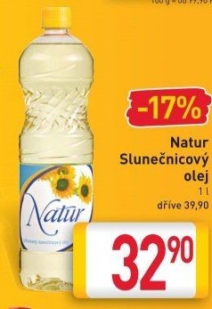 Slunečnicový olej Natur