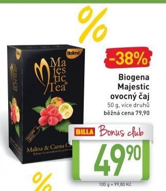 Čaj ovocný Majestic Tea Biogena