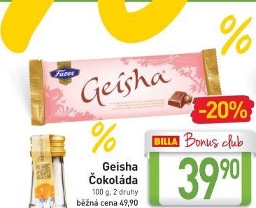 Čokoláda Geisha