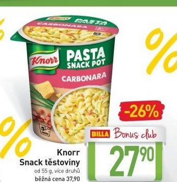 Pasta snack pot Knorr