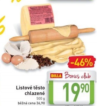 Těsto listové babické Šetra