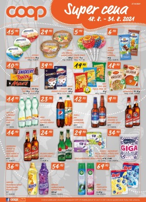 akční leták COOP 18.8.2021-24.8.2021