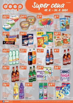 akční leták COOP 18.8.2021-31.8.2021