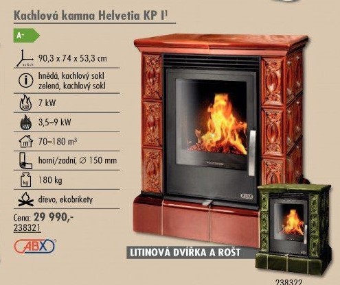 Kachlová kamna Helvetia ABX