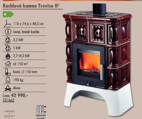 Kachlová kamna Treviso II HAAS + SOHN
