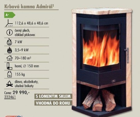 Krbová kamna Admirál ABX