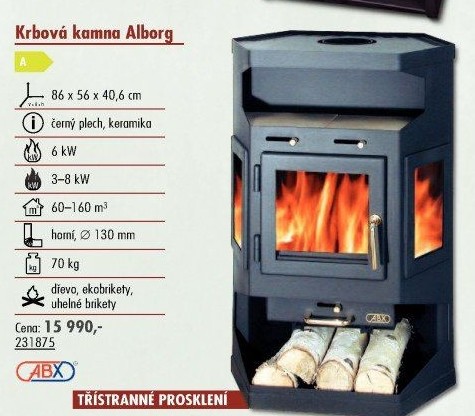 Krbová kamna Alborg ABX