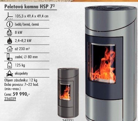 Peletová kamna HSP 7 Haas + Sohn