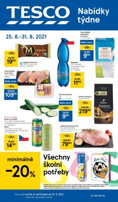 akční leták Tesco 25.8.2021-31.8.2021