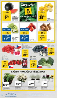 akční leták Tesco 25.8.2021-31.8.2021