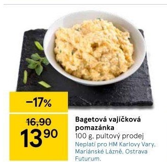 Bagetová vajíčková pomazánka