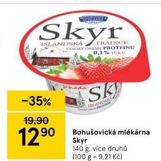 Dezert zakysaný ochucený Skyr Bohušovická mlékárna
