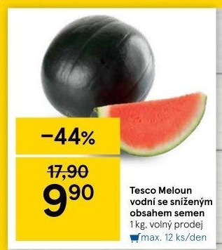 Meloun vodní Tesco