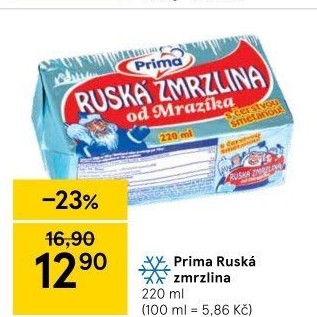Ruská zmrzlina Prima