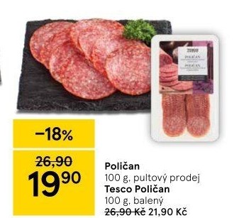 Salám Poličan Tesco